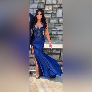 Lady Black Tie CALLIOPE GOWN - NAVY
